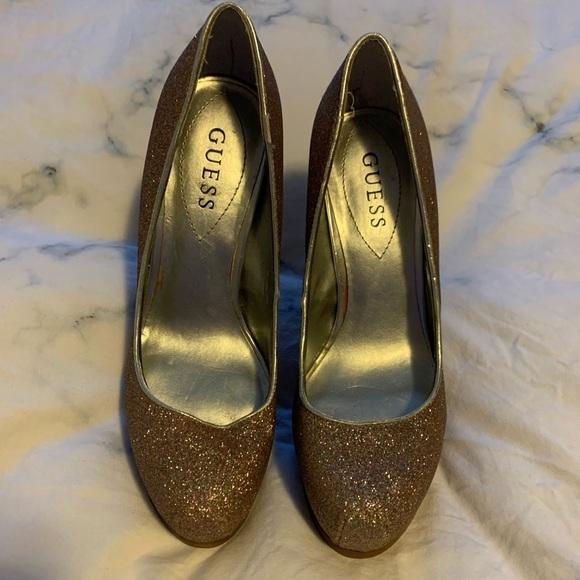 Guess Sparkly Pink  Heels - Picture 1 of 3